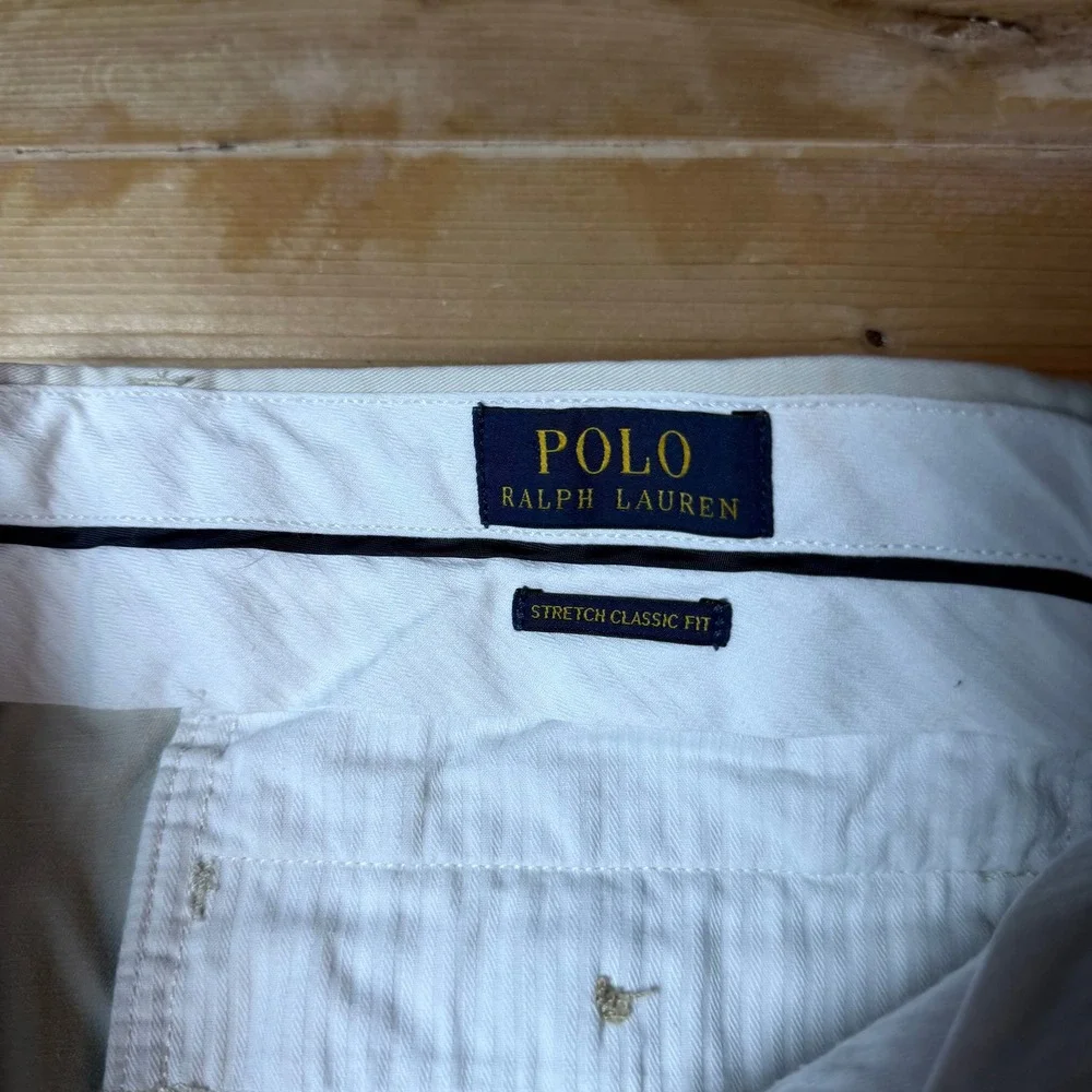 Polo Ralph Lauren Stretch Classic Fit Chino Shorts Tan Khaki Mens 33 9" Inseam - Picture 5 of 6